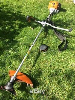 Stihl FS130 4mix professional brush cutter with additional strimmer attachment