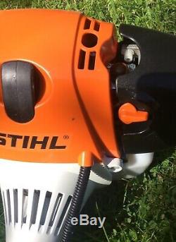 Stihl FS130 4mix professional brush cutter with additional strimmer attachment
