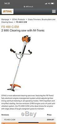 Stihl FS460C-EM Brush cutter & Harness NEW IN BOX L@@K