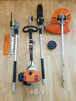 Stihl Km130 With Pruner, Strimmer/brushcutter And Trimmer. Perfect Working Order