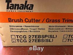 TANAKA TCG 27EBS (SL) Petrol Brush Cutter 27cc. Brand new in box