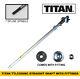 Titan Ttl530gbc Straight Shaft Attachment & Fittings For Strimmer Brushcutter