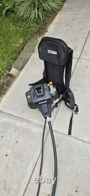 Titan TT5MTP33BP-2 Petrol Backpack Strimmer/BrushCutter 33cc 2 Attachments Works