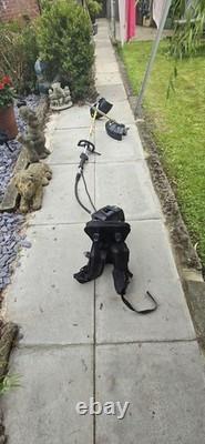 Titan TT5MTP33BP-2 Petrol Backpack Strimmer/BrushCutter 33cc 2 Attachments Works