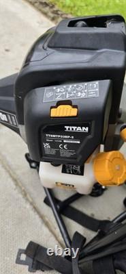 Titan TT5MTP33BP-2 Petrol Backpack Strimmer/BrushCutter 33cc 2 Attachments Works