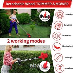 Versatile Cordless Strimmer 3 Blades & Adjustable Pole for Garden Perfection