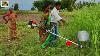 Village Girl With Amazing Brush Cutter Machine In India