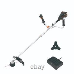 WORX Powershare Cordless Brush Cutter 40V Brushless 38cm x2 4.0Ah Battery WG084E