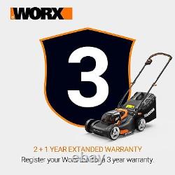 WORX Powershare Cordless Brush Cutter 40V Brushless 38cm x2 4.0Ah Battery WG084E