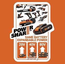 WORX WG186E Cordless Brushless Multi Garden Tool Strimmer Brush Cutter Bare Unit