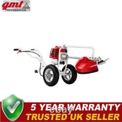 Wheeled Brush Cutter 2.2KW Split Shaft 2-Stroke 2 in 1 Trolley Trimmer Red New