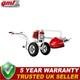 Wheeled Brush Cutter 2.2kw Split Shaft 2-stroke 2 In 1 Trolley Trimmer Red New