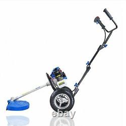 Wheeled Grass Trimmer Heavy Duty 52cc Petrol Grass Brush Cutter Strimmer