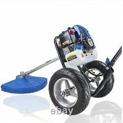 Wheeled Grass Trimmer Heavy Duty 52cc Petrol Grass Brush Cutter Strimmer