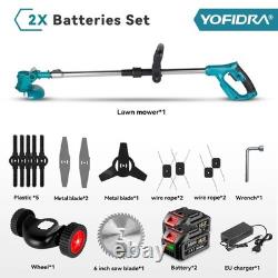 YOFIDRA Cordless Lawn Mower Grass Trimmer Brush Cutter For Makita 18V Battery YOFIDRA Cordless Lawn Mower Grass Trimmer Brush Cutter For Makita 18V Battery