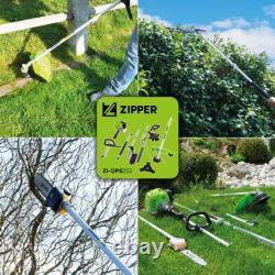 Zipper 51.7cc Petrol Brush Cutter Hedge Trimmer Strimmer + Brush Cutter GPS252