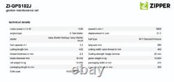 Zipper 5in1 Garden Tool GPS182J 51cc Brush Cutter Strimmer Chainsaw Trimmer