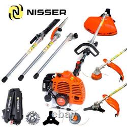 52CC 5 en 1 taille-haie multi-outil à essence coupe-bordures débroussailleuse tronçonneuse de jardin