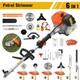 52cc 6 En 1 Taille-haie Multi-outil D&eacute;broussailleuse Thermique Coupe-bordures Tron&ccedil;onneuse De Jardin