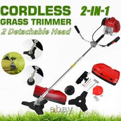 52cc 2 In1 Hedge Trimmer Garden Multi Tool Set Strimmer Chainaw Garantie 1 Yrs