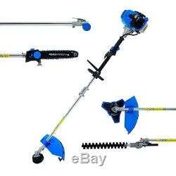 52cc 5in1 Multi Outils Jardin Set Chainsaw Trimmer Strimmer Débroussailleuse