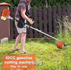 52cc Débroussailleuse à essence pour jardin, coupe-bordures à gazon