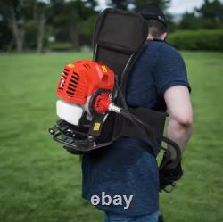 BU-KO Débroussailleuse à dos à essence 52cc, Coupe-brosse avec lame 3t, Lame 40t