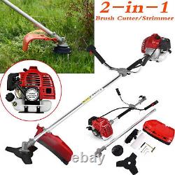Coupe-bordure et débroussailleuse à essence 52cc 2 en 1 Tondeuse à gazon
