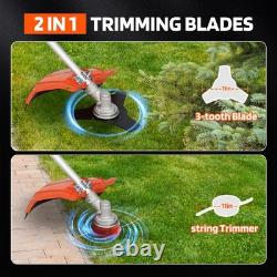 Coupe-bordure et débroussailleuse à essence 52cc 2 en 1 à 2 temps