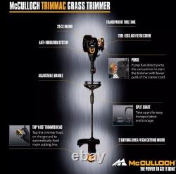 Coupe-bordures McCulloch TRIMMAC à essence Largeur de coupe de 410 mm Ergonomique