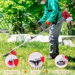 Coupe-bordures à essence 3 en 1, taille-haies, débroussailleuse de jardin 52cc, kit 2 temps