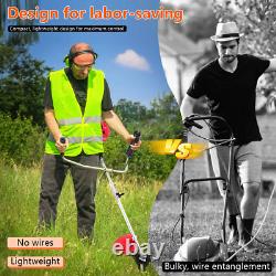 Coupe-bordures à essence 52cc, débroussailleuse, taille-haie de jardin 3 en 1.