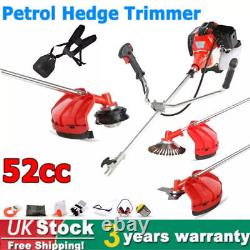 Coupe-bordures à essence 52cc, débroussailleuse, taille-haies de jardin 3 en 1, coupe-gazon.