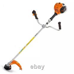 Coupe-bordures à essence Stihl FS70C-E avec manche droit, poignée de vélo + tête à fil et lame