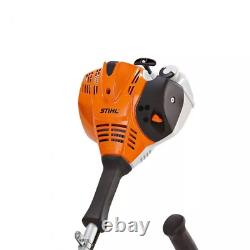 Coupe-bordures à essence Stihl FS70C-E avec manche droit, poignée de vélo + tête à fil et lame
