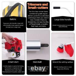Coupe-bordures à pétrole de 52cc, coupe-herbe, taille-haie de jardin 3 en 1