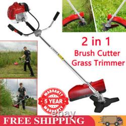 Coupe-bordures et coupe-herbe 52cc 2 en 1 à essence pour jardin et espace extérieur Royaume-Uni