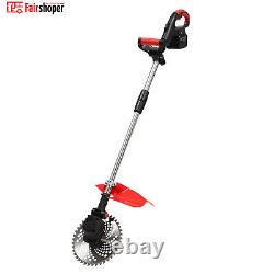 Coupe-bordures sans fil 1800W Coupe-herbe Débroussailleuse de jardin Coupe-herbe Débroussailleuse de mauvaises herbes Brush Cutter