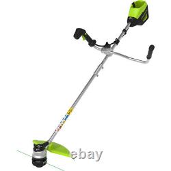 Coupe-bordures sans fil Greenworks 60v avec poignée de vélo, corps uniquement