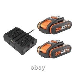 Coupe-bordures sans fil WORX Powershare 40V sans balai 38cm x2 Batterie 4,0Ah WG084E