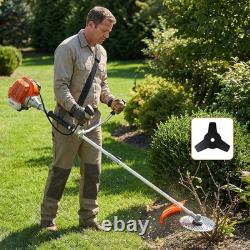 Coupe-bordures thermique 3 en 1 52CC, débroussailleuse, taille-herbe, outil de jardin avec lame de scie