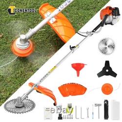 Coupe-haie 3 en 1 52CC multi-outil à essence, débroussailleuse, coupe-bordures, coupe-broussailles de jardin 2500W