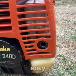 Coupe-herbe à essence Tanaka TBC-340D, débroussailleuse, tondeuse à gazon, cornes de vache, entretenue