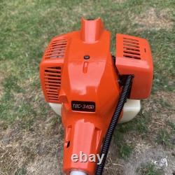 Coupe-herbe à essence Tanaka TBC-340D, débroussailleuse, tondeuse à gazon, cornes de vache, entretenue