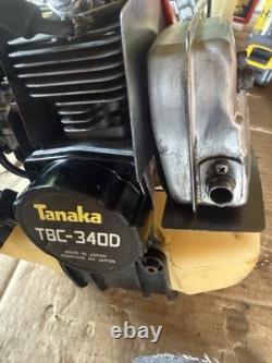 Coupe-herbe à essence Tanaka TBC-340D, débroussailleuse, tondeuse à gazon, cornes de vache, entretenue