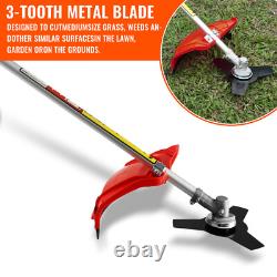 Coupe-herbe à essence de jardin 52cc 5 en 1 : tronçonneuse, débroussailleuse, taille-haie, lame 3T