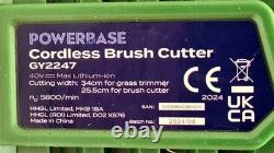 Coupe-herbe sans fil à batterie Powerbase GY2247 34 cm, utilisé, sans outil / sangle de rechange
