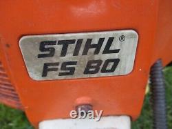 Débroussailleuse Stihl Fs80 en état de fonctionnement Moteur à essence Coupe-brosse professionnel