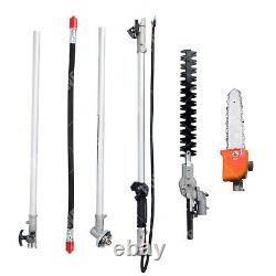 Débroussailleuse à dos à essence Tronçonneuse Taille-haies de jardin 6 en 1 52cc