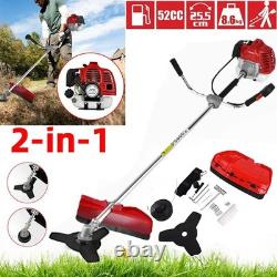 Débroussailleuse à dos thermique 52 cc et coupe-bordures, outil de jardin robuste<br/>